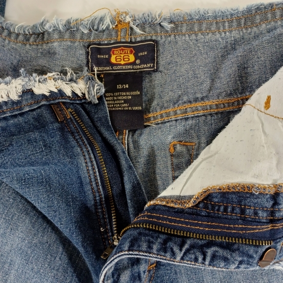 VIntage Unique Style Route 66 Jeans in Women's Size 13/14 Metal Grommet Accents - Picture 8 of 10